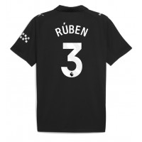 Fotbalové Dres Manchester City Ruben Dias #3 Venkovní 2025-26 Krátký Rukáv